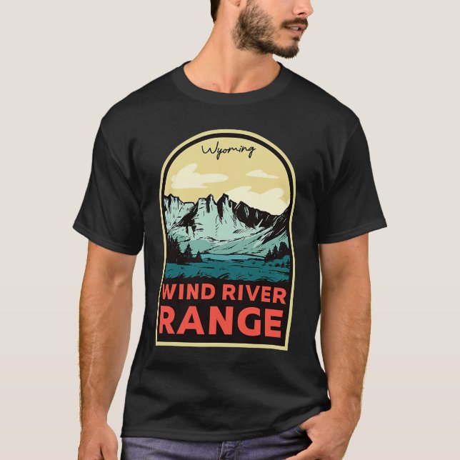 Wind River Range Mountains Wyoming T-Shirt (Vorderseite)