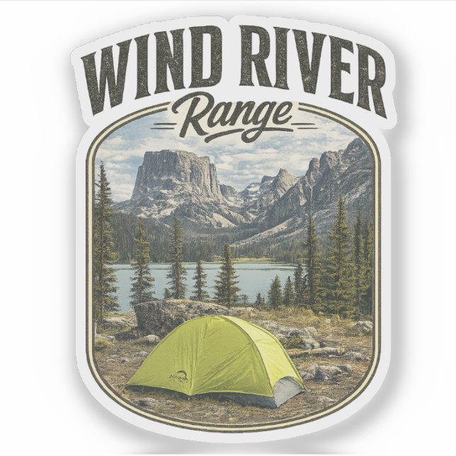 Wind River Range Vinyl Aufkleber (Vorderseite)