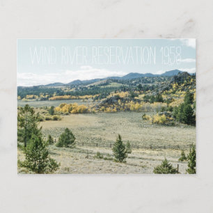 Wind River Reservation 1958 Wyoming Landschaft Postkarte