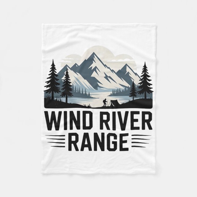 Wind Rivers Range Hiking Camping Climbing Wilderne Fleecedecke (Vorderseite)