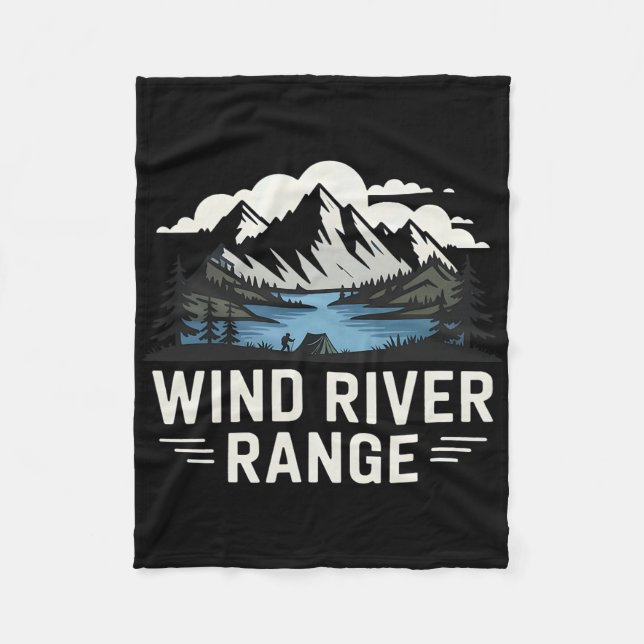 Wind Rivers Range Wandern Camping Klettern Wildnis Fleecedecke (Vorderseite)