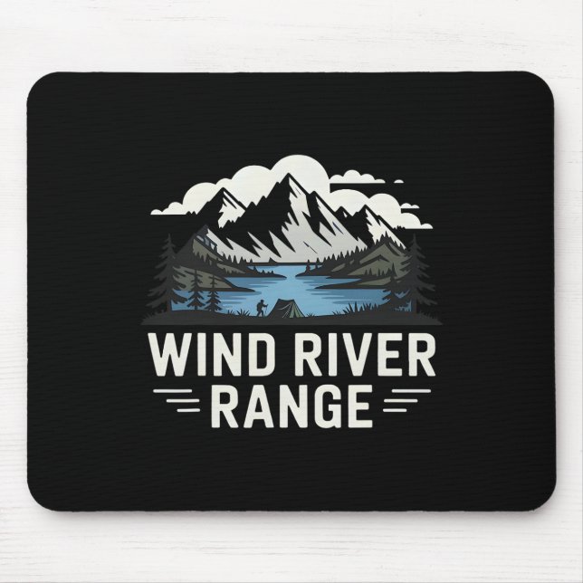 Wind Rivers Range Wandern Camping Klettern Wildnis Mousepad (Vorne)