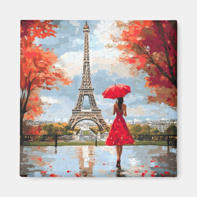 Wind Romance Paris Chic Walk Magnet (Vorne)