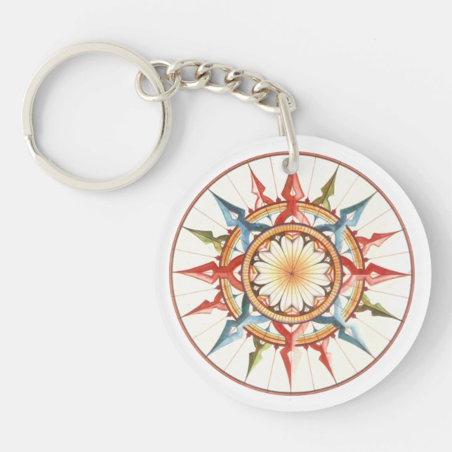 Wind-Rose Schlüsselanhänger (Vorderseite)