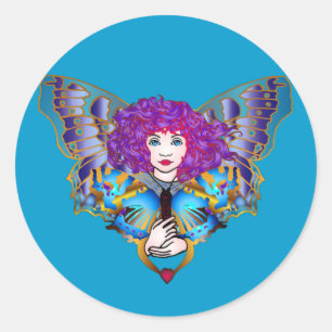 Wind Runder Aufkleber