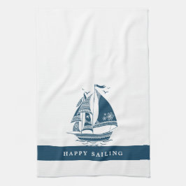 Wind Sailing Tribal Design Geschirrtuch