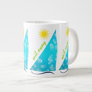 Wind, Segeln und Sonne Jumbo-Tasse
