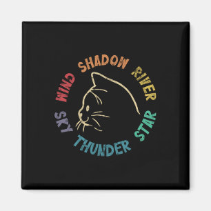 Wind Shadow River Star Thunder Sky Cat Fell Pull Magnet