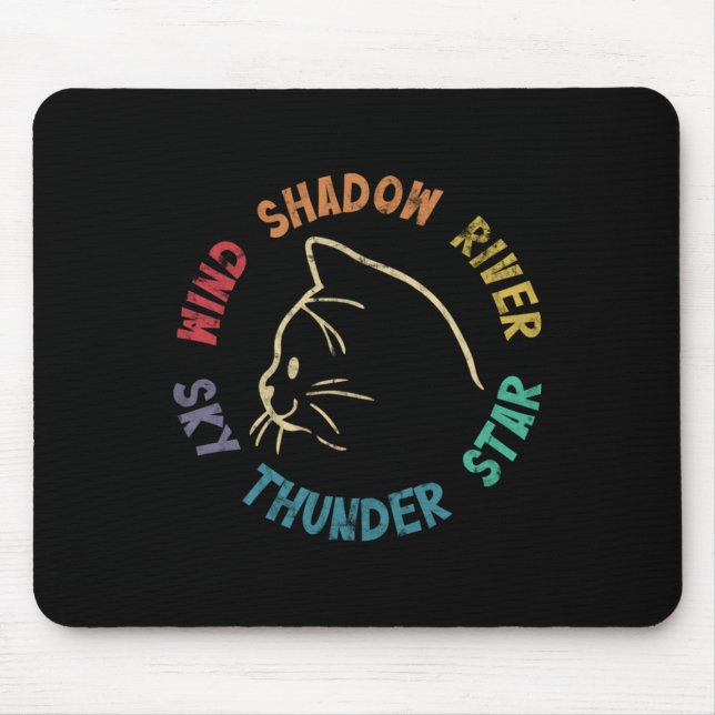Wind Shadow River Star Thunder Sky Cat Fell Pull Mousepad (Vorne)
