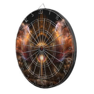 Wind Storm Fraktal Art Dart Board Dartscheibe