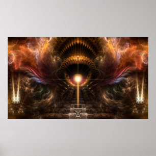 Wind Storm Fraktal Art Wander-Poster II Poster