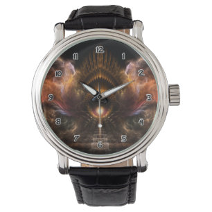 Wind Storm Fraktal Art Wrist Watch Armbanduhr
