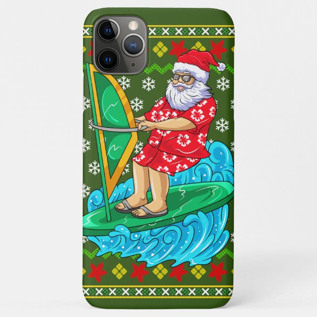 Wind Surf Mele Kalikimaka Case-Mate iPhone Hülle (Rückseite)