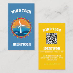WIND TECH mit QR-Code Visitenkarte