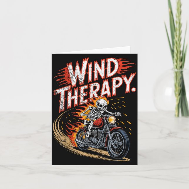 Wind Therapy Motorbike Motorcycle Men Women  Karte (Vorderseite)