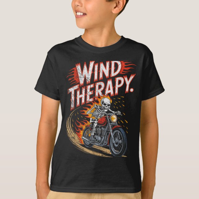 Wind Therapy Motorbike Motorcycle Men Women  T-Shirt (Vorderseite)