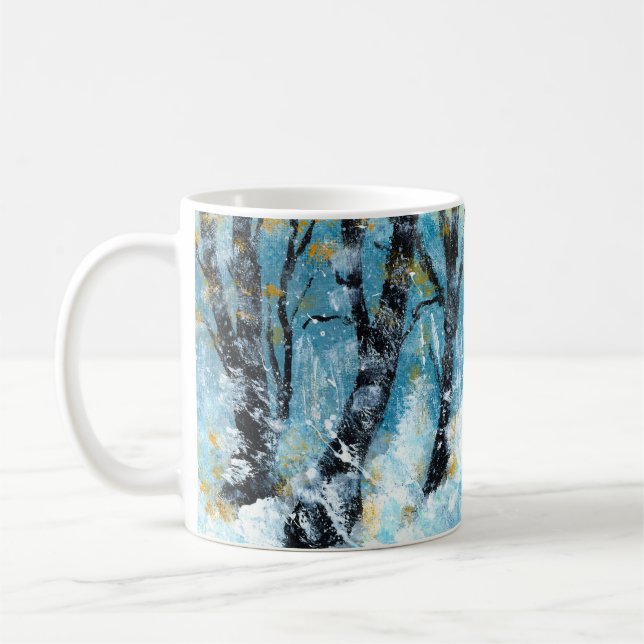Wind und Schnee Kaffeetasse (Links)