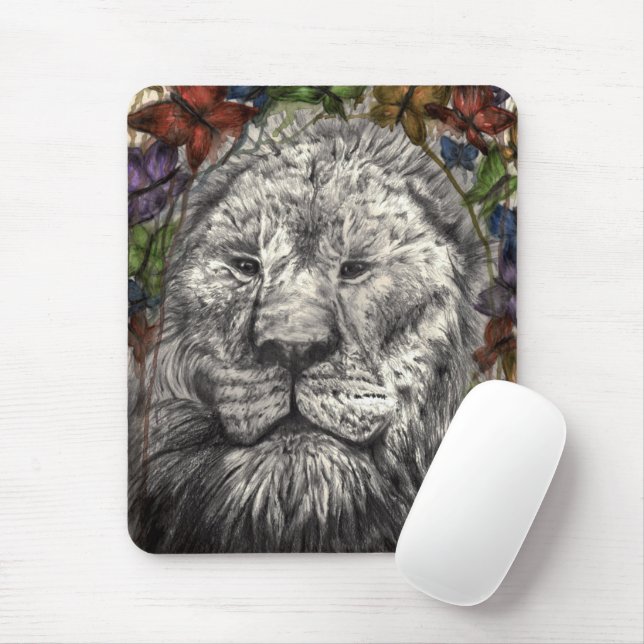 Wind unter meinem Flügel Lion Butterfly Art & Weis Mousepad (Mit Mouse)