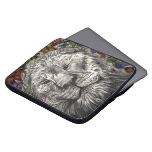 Wind unter meinen Flügeln Löwe Schmetterling Tier  Laptopschutzhülle