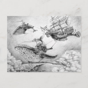 "Wind Whales" Postkarte