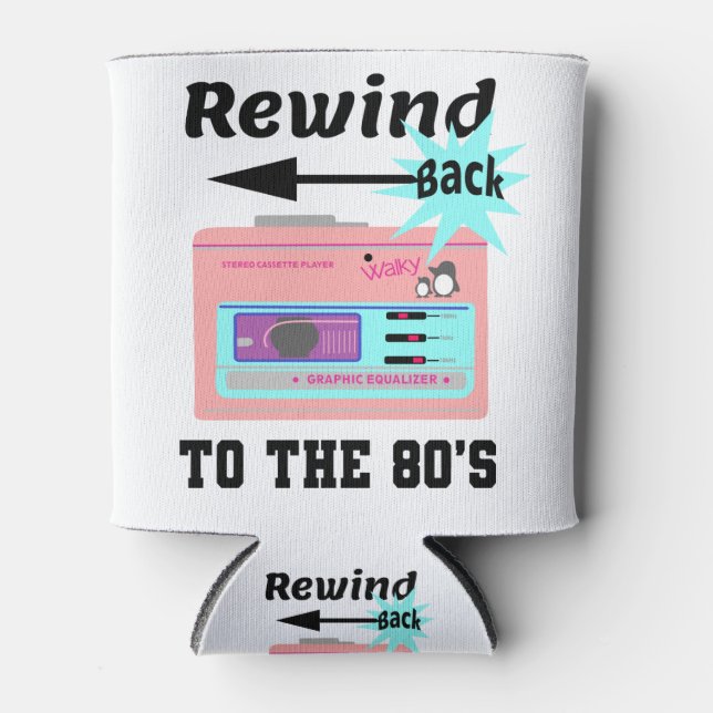 Wind zurück in die 80er Jahre Dosenkühler (Vorderseite)