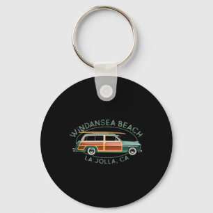 Windansea Beach, La Jolla, Kalifornien Vintage-Sur Schlüsselanhänger