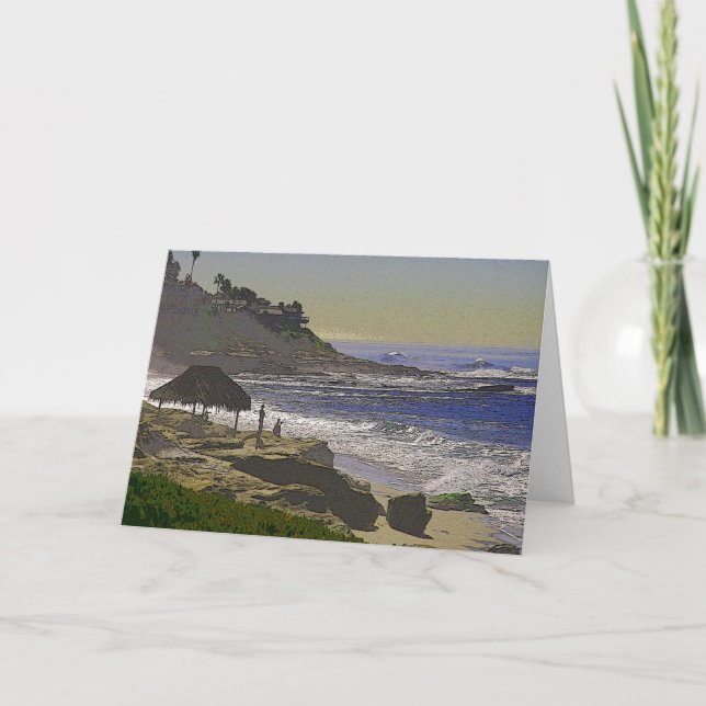 Windansea Grußkarte Karte (Vorderseite)