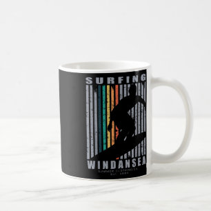 Windansea Surfing Beach Retro Surfing Sommerferien Kaffeetasse