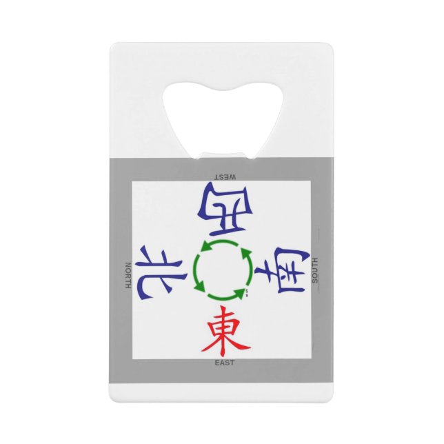 Windanzeige Geldbeutel Flaschenöffner (Vorderseite)