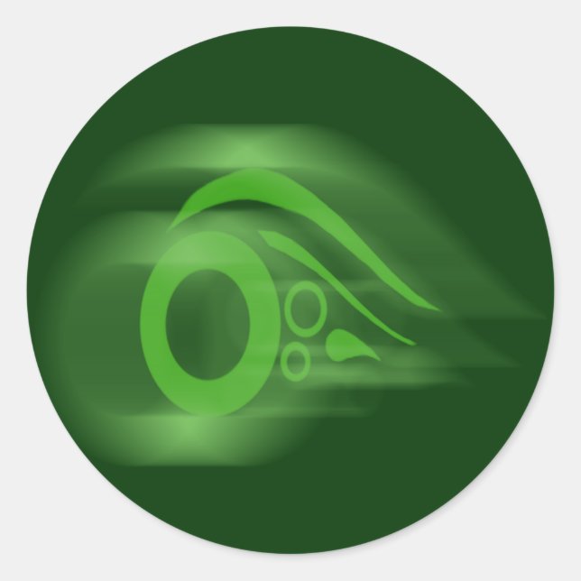 Windaufkleber Runder Aufkleber (Vorderseite)