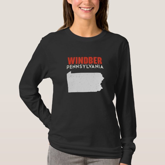 Windber Pennsylvania USA State America Travel T-Shirt (Vorderseite)