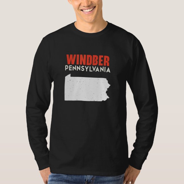 Windber Pennsylvania USA State America Travel T-Shirt (Vorderseite)