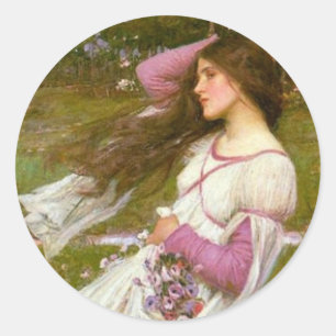 Windblumen Runder Aufkleber