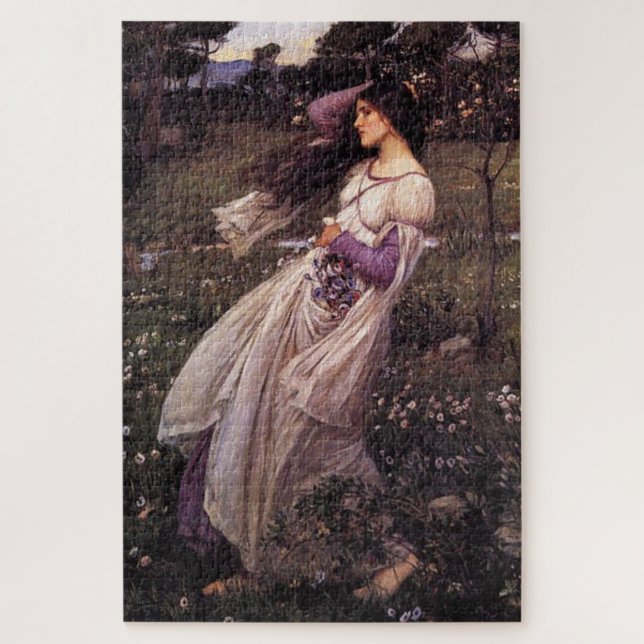 Windblumen-von John William Waterhouse, 1902 Puzzle (Vertikal)