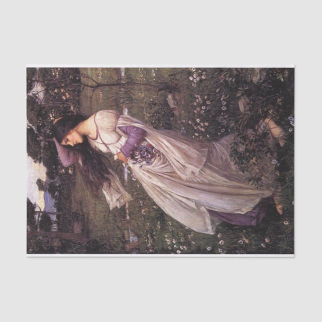 Windblumen von John William Waterhouse Decoupage Seidenpapier (Vorderseite)