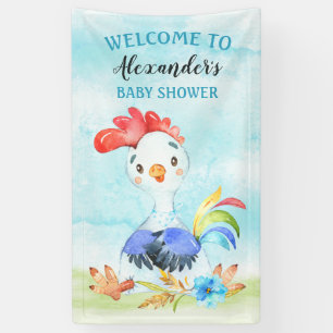 Windcolor Boy Rooster Baby Showfarm Banner