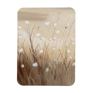 Winddurchwehte Wildblumen #1  Magnet
