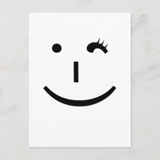 Winde Emoticon - eine lustige Art, Hi zu sagen Postkarte