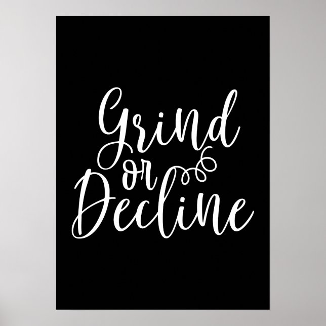 Winde oder Niedergang - Hektik, Fitness, Erfolgsmo Poster (Vorne)