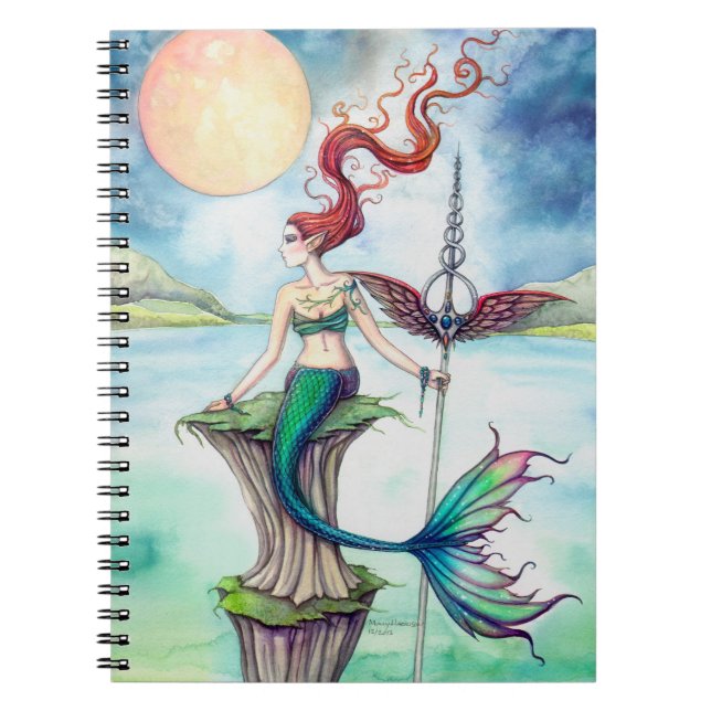 Winde von Irland Mermaid Fantasy Art Notizblock (Vorderseite)