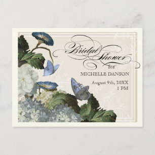 WindeHydrangea - Brautparty-Postkarte Einladungspostkarte