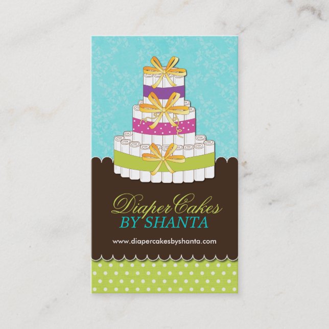 Windel backt Visitenkarten zusammen Visitenkarte (Vorderseite)