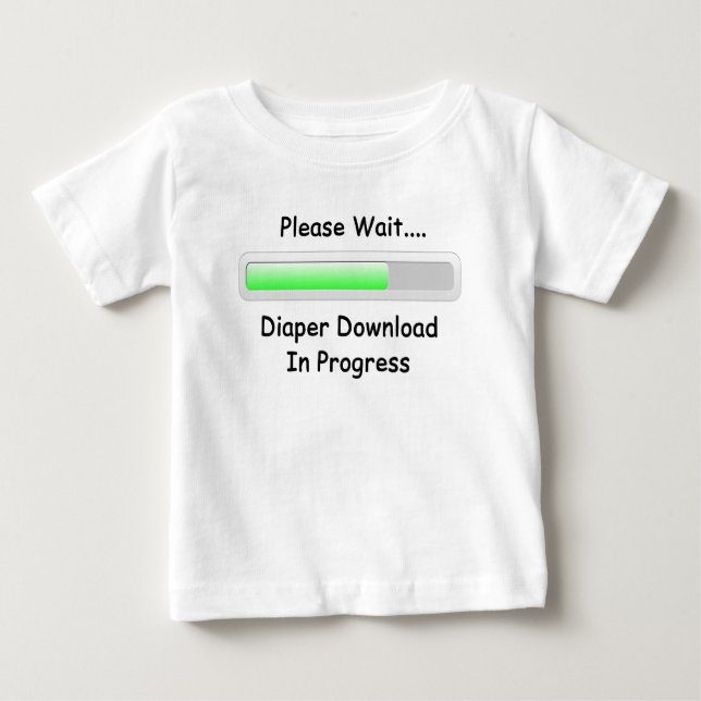Windel-Download Baby T-shirt (Vorderseite)