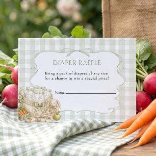 Windel-Raffel regionaler Babyparty Begleitkarte