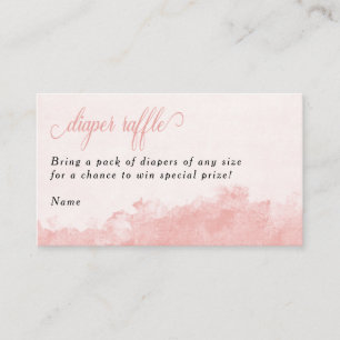 Windel-Raffel-Tinte-Wasch-Textur-Rosa-Baby-Party Begleitkarte