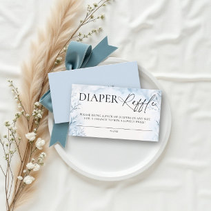 Windel-Raffel Winter-Wunderland-Wald-Baby-Party Begleitkarte