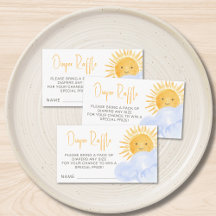 Windel-Raffle Boho Sonnenschein-Baby-Party