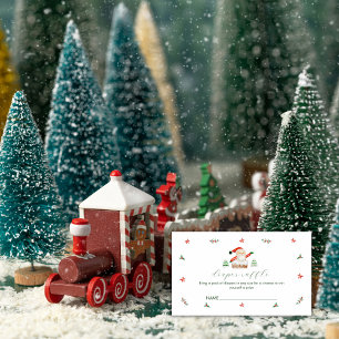 Windel-Raffle Es ist kalt draußen Santa Baby Showe Begleitkarte