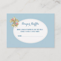 Windel-Raffle Fleur de Lys Baby-Shower-Einlage