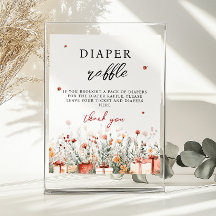 Windel-Raffle Merry Little Baby Shower Spiel Schil